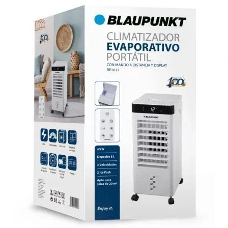Blaupunkt Climatizador Evaporativo BP2017 Blanco 65W 8L